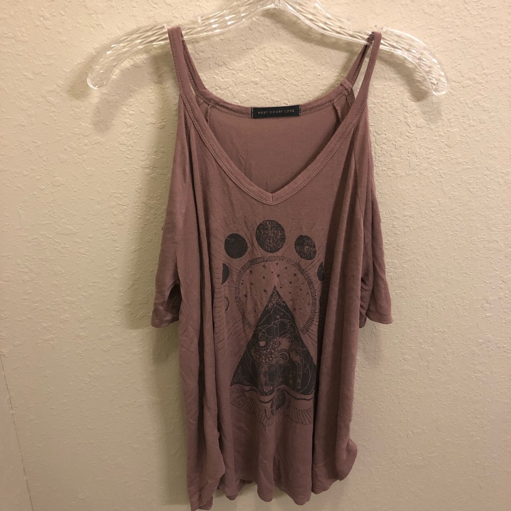 West Coast Love Cold Shoulder Top